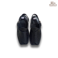 Zalmi Takidaar™ Black Edition – Power Leather Chappal